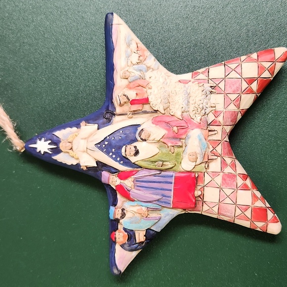 JIM SHORE Nativity Scene Star Ornament 2008 Heartwood Creek - Picture 11 of 12